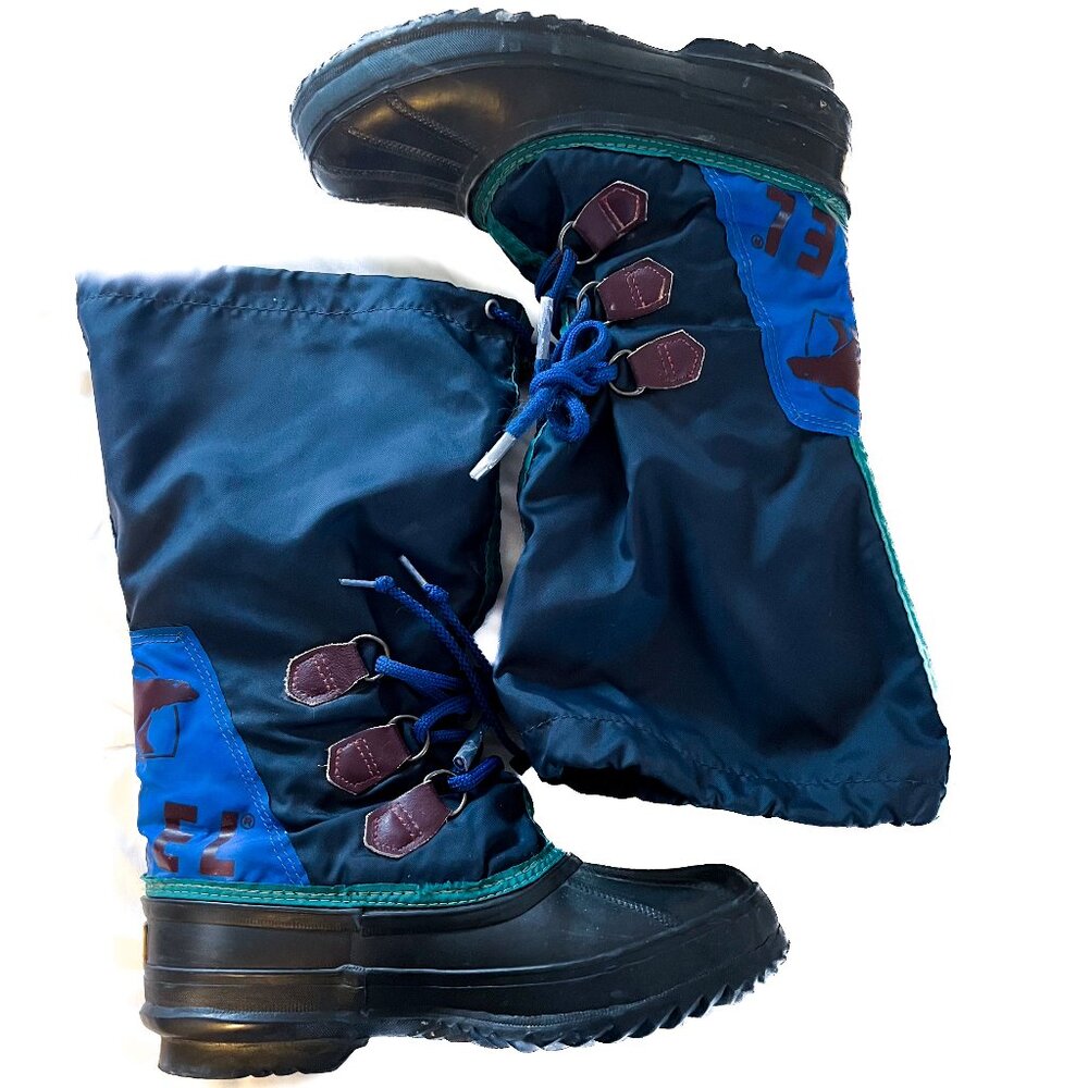 Vintage Sorel Freestyle Womens Rubber Snow Boots made in Canada Size 8
